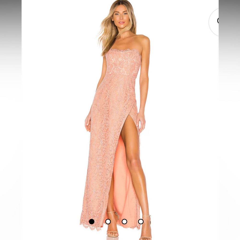 Nbd Mary Gown in Peach Beige
